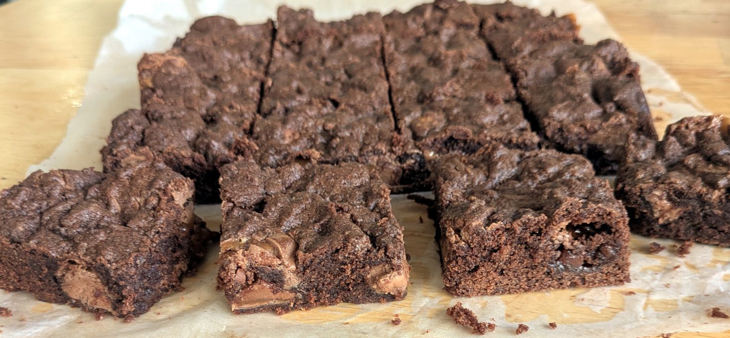 Chocolate Cookie Slice (with chocolate caramel bars)